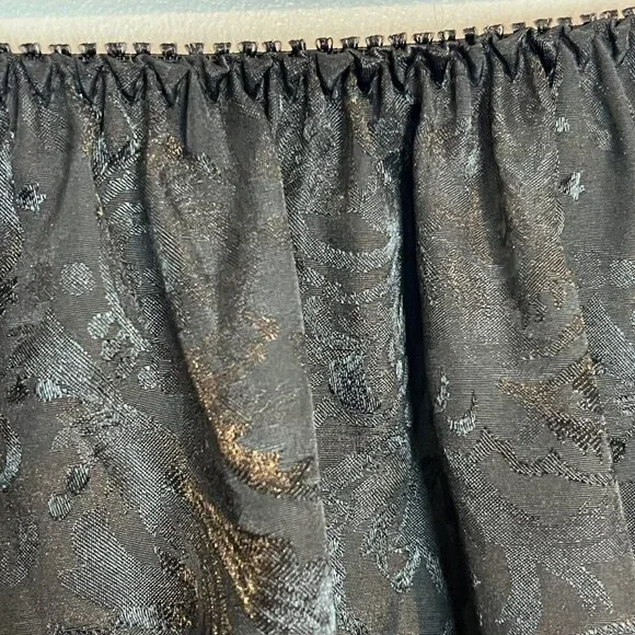 Vintage Victoria's Secret Gold Label Flutter Panties Size Medium Black Jacquard - Picture 11 of 14